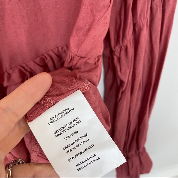 Taylor & Sage Ruffle Layered Blouse - Picture 6 of 8